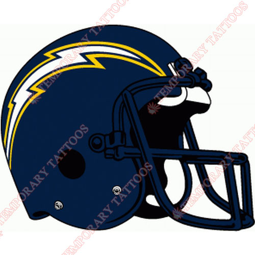 San Diego Chargers Customize Temporary Tattoos Stickers NO.731